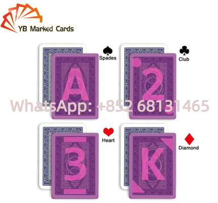 Modiano Adjara Niewidoczne karty do gry 100% plastikowy indeks Jumbo do oszukiwania w pokera