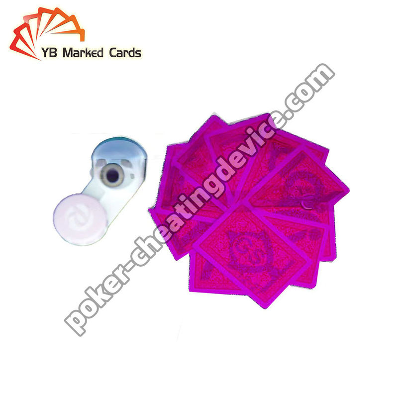 UV niewidzialne szkła kontaktowe, aby zobaczyć oznaczone karty w kartach oszukiwania