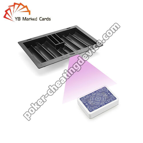8 Row Black Poker Chip Tray Kamera do odczytywania oznaczonych kart do oszustwa w pokera