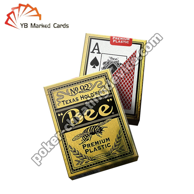 Bee Entertainment Specjalny kod kreskowy Karty plastikowe Texas Hold'em Wide Cards