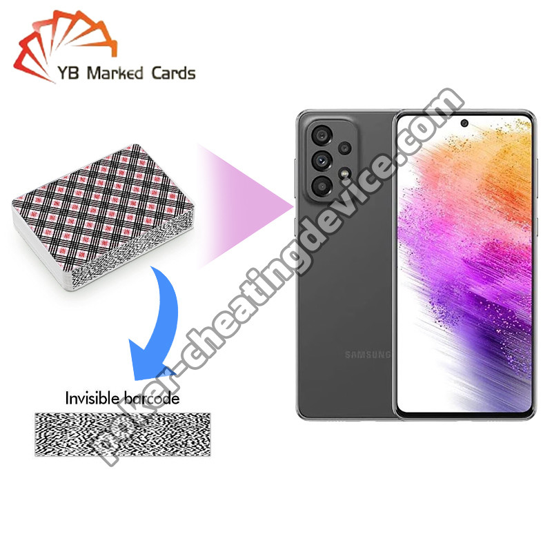 Samsung Galaxy A73 AKK K5 Poker Decks Analyzer dla kart oznaczonych kodem kreskowym