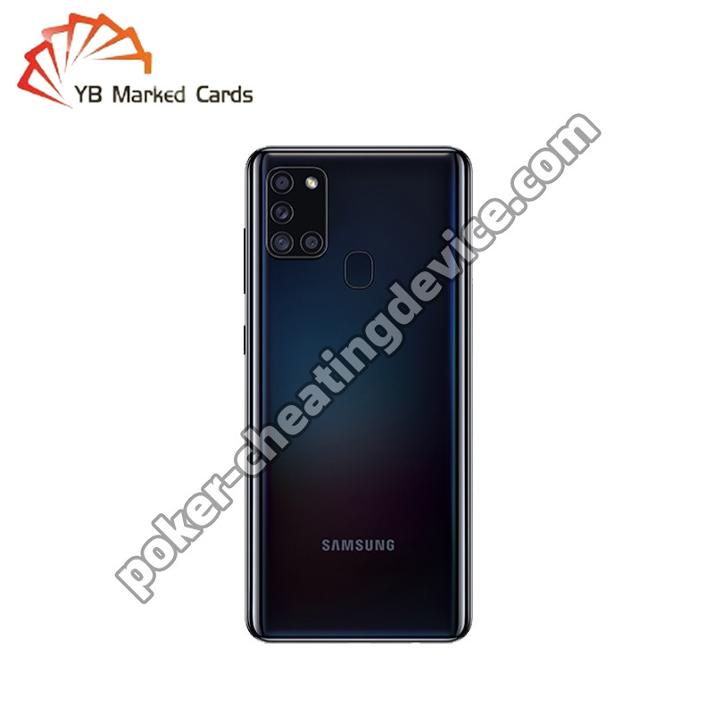 AKK A3 Samsung Galaxy A21s Cheat Cards Analyzer dla kart grających oznaczonych kodem kreskowym