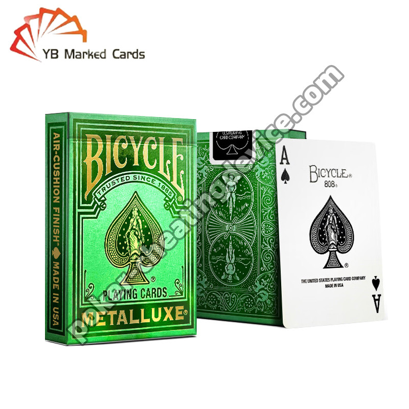 Rowery Zapewnione Pokerowe Decky Luksusowe Złoty Stamp Fairy Green Dla Poker Soczewki Kontaktne