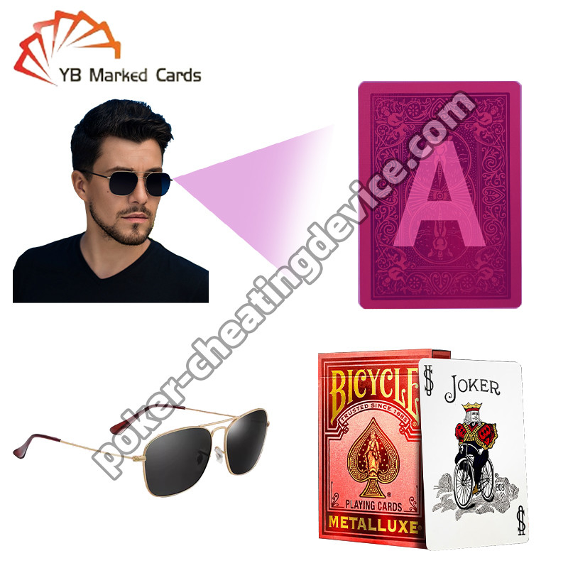Rowery Zapewnione Kartami Poker Luxury Gold Stamping Lava Red For Poker Cheating Glasses