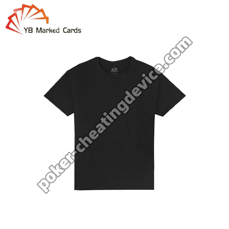 T-Shirt skaner kart pokerowych, analizator kart pokerowych i kod kreskowy do znakowania kart do gry