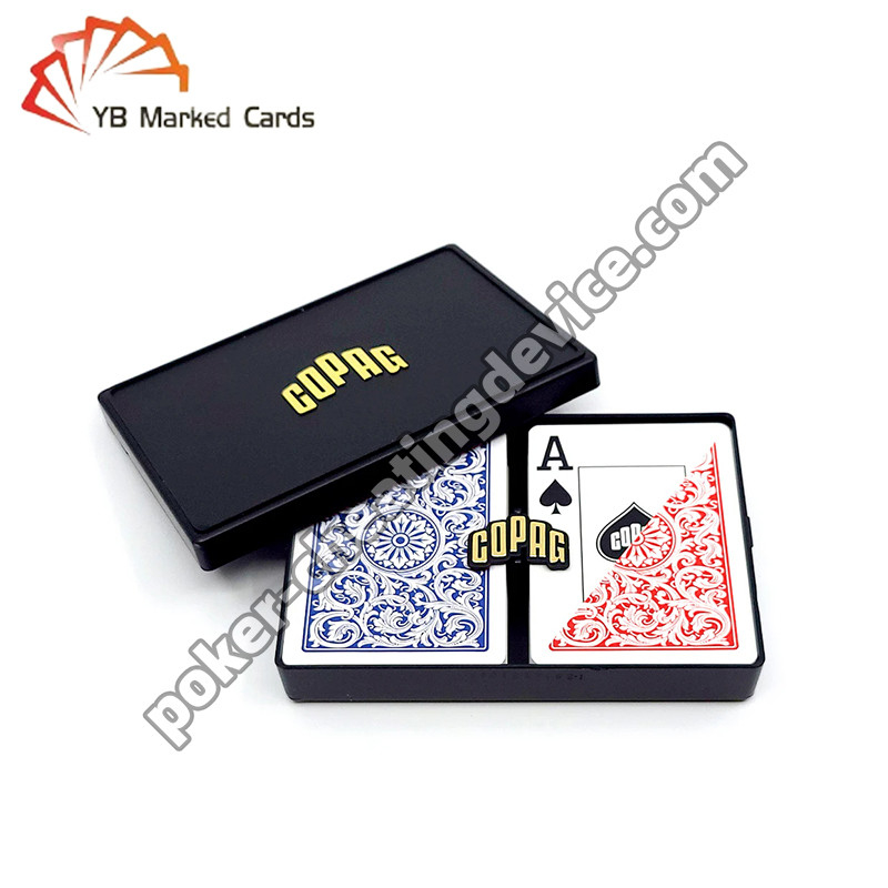 Copag 1546 100% plastikowy pokerowy zestaw z barkodami