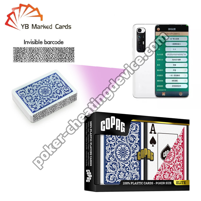 Copag 1546 100% plastikowy pokerowy zestaw z barkodami