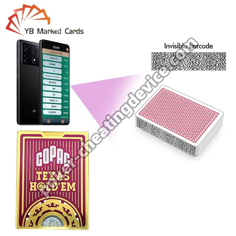 Copag Texas Hold'Em 100% Plastic Gambling oznaczone karty Czerwony pojedynczy talii