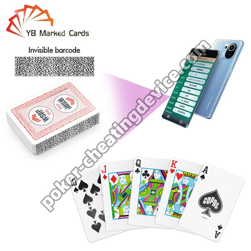 Copag 2021 WSOP 100% Plastic UV Barcode Marked Karty do gry Jednorazowa talii Czerwony