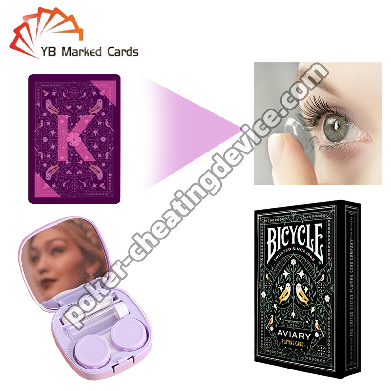 Lenty kontaktowe UV dla niewidzialnych kart atramentowych oszukuj poker jak profesjonalista