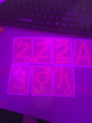 Magiczne kosmetyczne soczewki kontaktowe UV Light Niewidoczne oznaczone karty 0,10 mm
