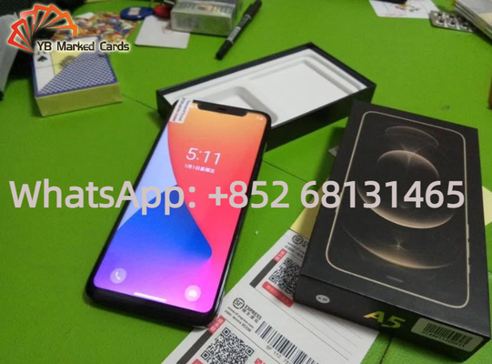 Czarny sprzęt do oszukiwania w pokera Analizator kart pokerowych Samsung Galaxy z Bluetooth
