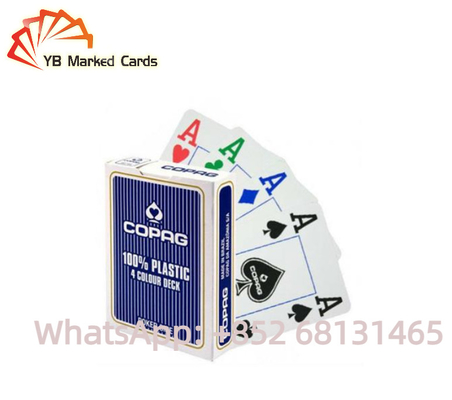 Czarne plastikowe karty do gry Copag Poker rekwizyty do gry 54 karty do gry 58*88mm