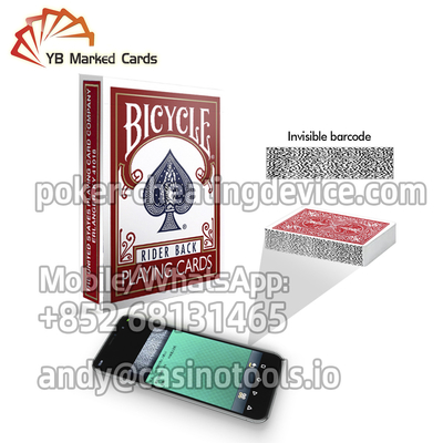 Regularny indeks rowerów Rider Back Barcode Oznaczone talie do gier w pokera