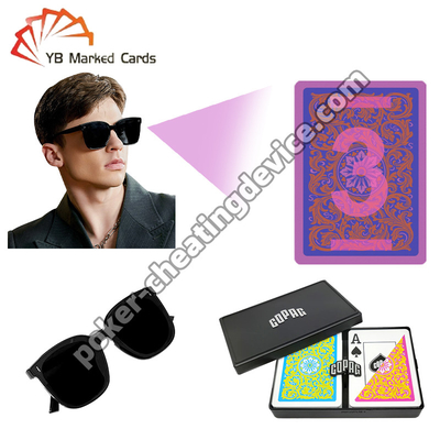 Kopag Invisible Ink Marked Cards Różowy / Żółty Podwójny Zestaw do Okularów Słonecznych