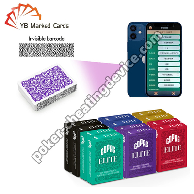 Copag Elite 100% Plastikowy kod kreskowy Karty pokerowe Standard Size Jumbo Index