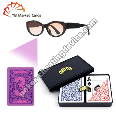 Copag 1546 100% Plastic Profesjonal Infrared Cheat Cards Blue / Red Deck Set