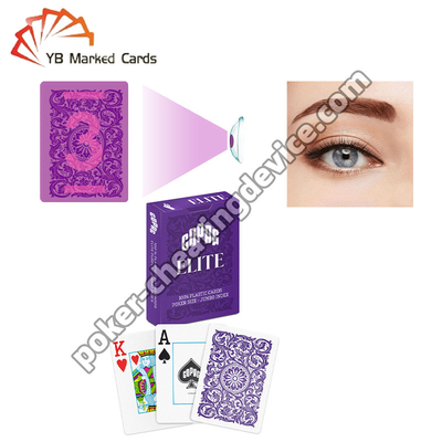 Copag Elite profesjonalne niewidzialnie oznaczone karty Purple Single Deck