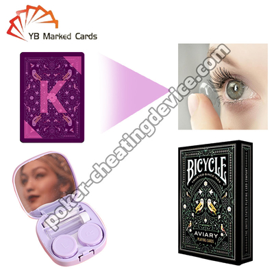 Lenty kontaktowe UV dla niewidzialnych kart atramentowych oszukuj poker jak profesjonalista