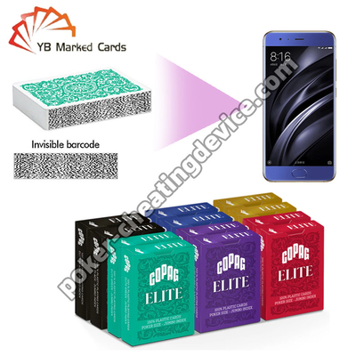 Karty do pokera Copag Elite Barcode Jumbo Index Value 12 szt. z niewidocznym kodem kreskowym