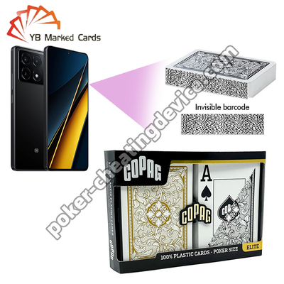 Karty do gry Copag Legacy Barcode Jumbo Index Czarno-Złoty Zestaw Podwójny