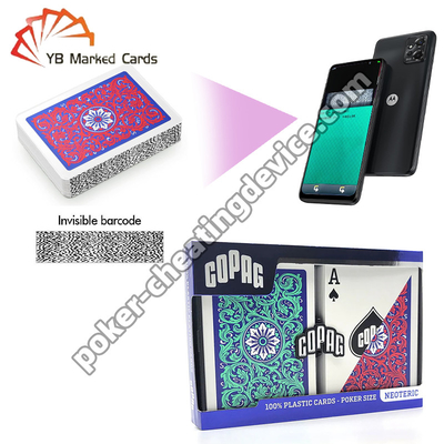 Copag Neoteric Invisible Barcoded Decks Regular Index Czerwony / Zielony Zestaw Podwójnej Talii