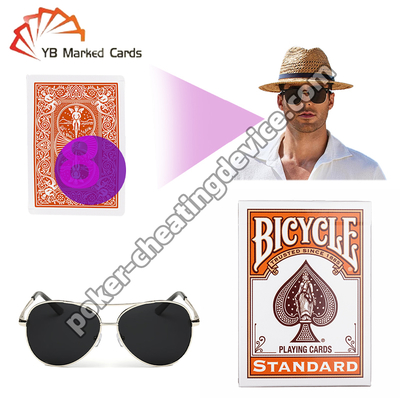Świecące karty do pokera Bicycle z oznaczeniami, z tuszem niewidzialnym na podczerwień