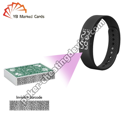Ukryta bransoletka z kamerą do oszukiwania w pokera do kart oznaczonych kodem kreskowym