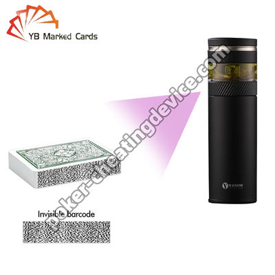 Skaner pokerowy z butelki z wodą do kart oznaczonych kodem kreskowym