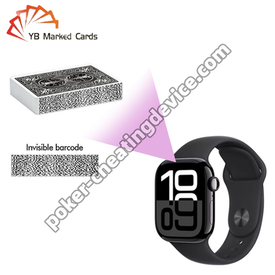Skaner kart do oszukiwania w pokera na Apple Watch do kart oznaczonych kodem kreskowym