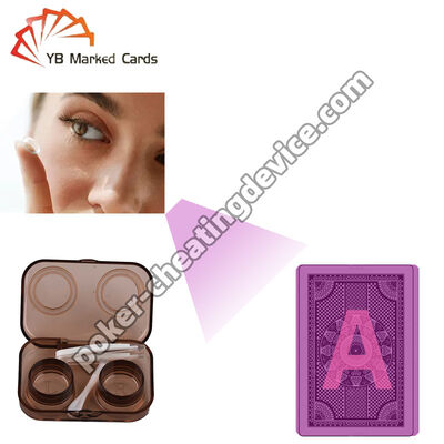 Niewidoczny tusz soczewki kontaktowe na podczerwień do świecących kart znakowanych