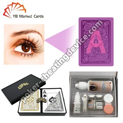 Soczewki kontaktowe do oszukiwania w pokera do kart oznaczonych w podczerwieni