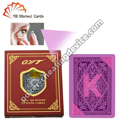 Gyt z powrotem oznaczone karty z niewidzialnym podczerwonym światłowitej atramentu