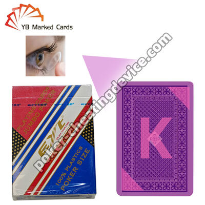 Karty do gry z niewidocznym tuszem EYT  Ze specjalnym niewidocznym tuszem świecącym w podczerwieni